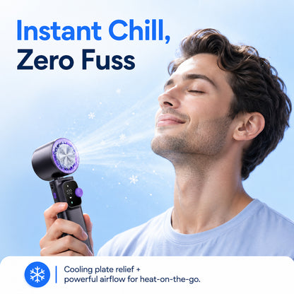 199-Speed Semiconductor Cooling Handheld Fan