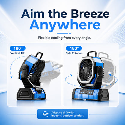F6 20000mAh Rechargeable Camping Fan