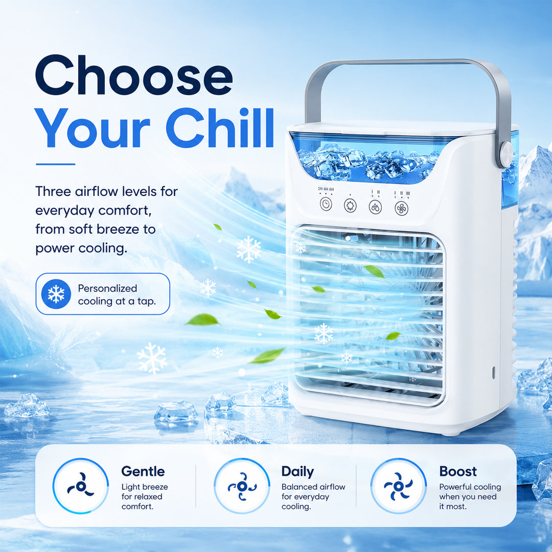 3-in-1 Mini Evaporative Air Cooler