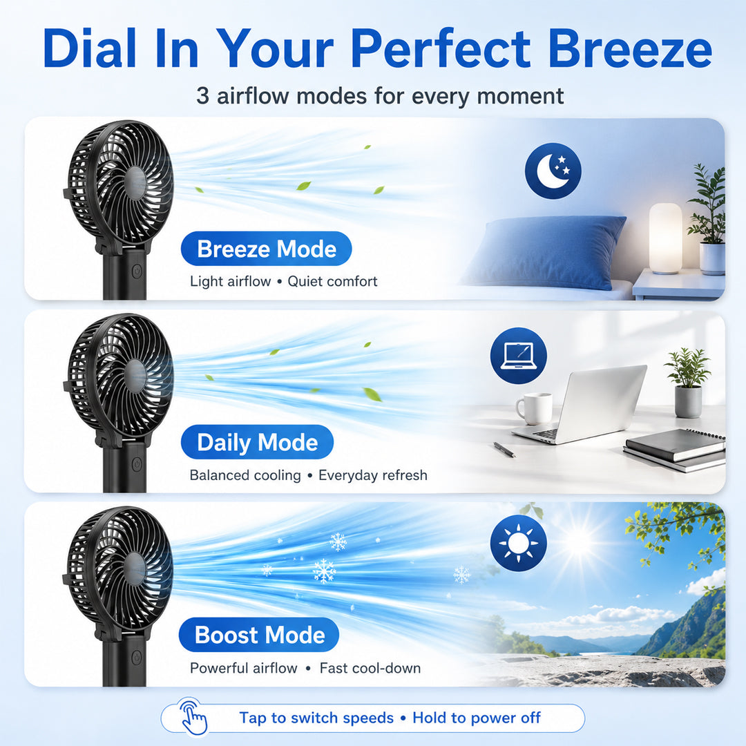 180° Foldable Handheld Fan