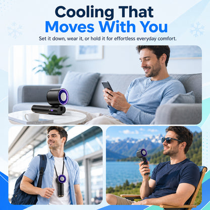 199-Speed Semiconductor Cooling Handheld Fan