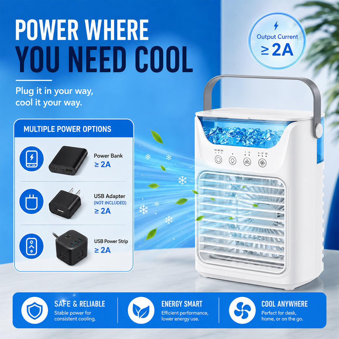 3-in-1 Mini Evaporative Air Cooler