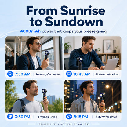 199-Speed Semiconductor Cooling Handheld Fan