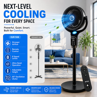 SPZK 4-Way Oscillating Pedestal Fan