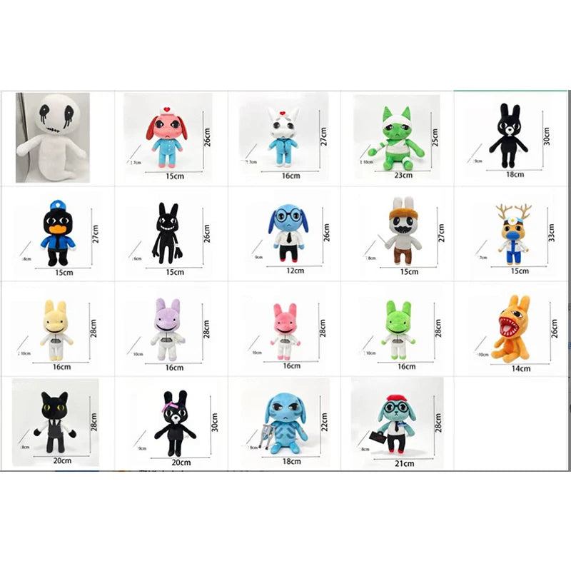 New Horror Game Animal Hospital Peripheral Creative Plushie Doll Collectible Room Decor Ornament Anime Fan Souvenir Display Gift