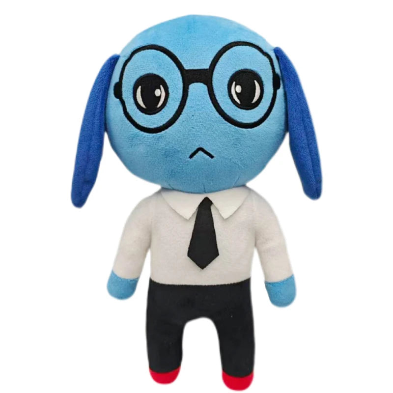 Horror Animal Hospital Plush Toy Blue Dog Soft Stuffed Cartoon Doll Collectible for Adult Fans Home Decoration Christmasgift