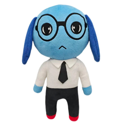 Horror Animal Hospital Plush Toy Blue Dog Soft Stuffed Cartoon Doll Collectible for Adult Fans Home Decoration Christmasgift