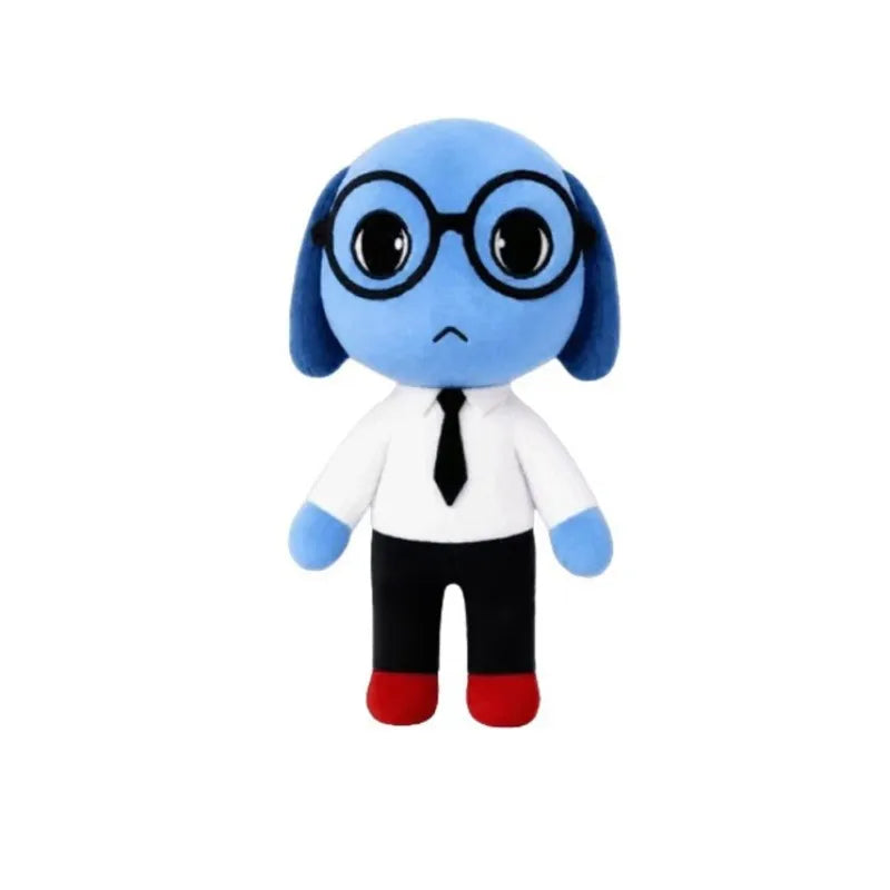 Horror Animal Hospital Plush Toy Blue Dog Soft Stuffed Cartoon Doll Collectible for Adult Fans Home Decoration Christmasgift