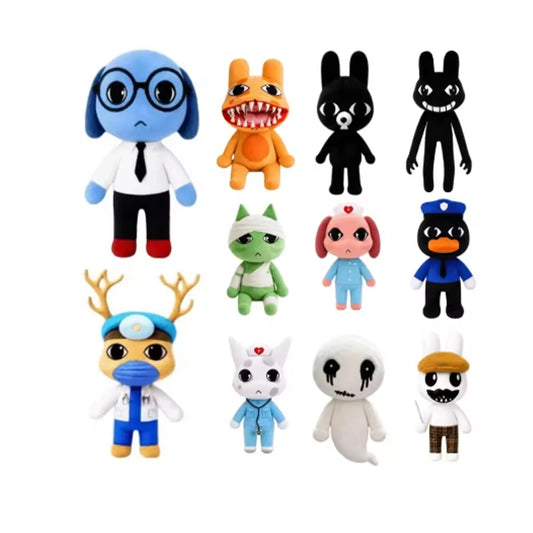 New Horror Game Animal Hospital Peripheral Creative Plushie Doll Collectible Room Decor Ornament Anime Fan Souvenir Display Gift
